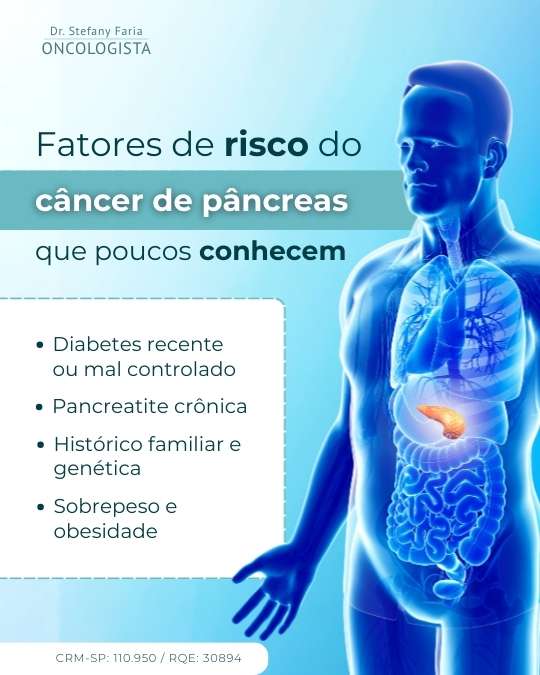 Fatores de risco do câncer de pâncreas que poucos conhecem